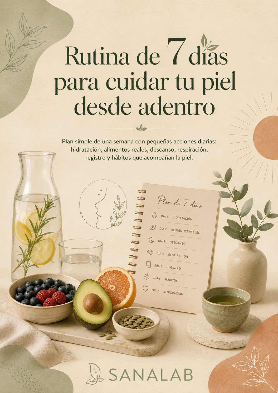 Portada de Rutina de 7 días para cuidar tu piel desde adentro